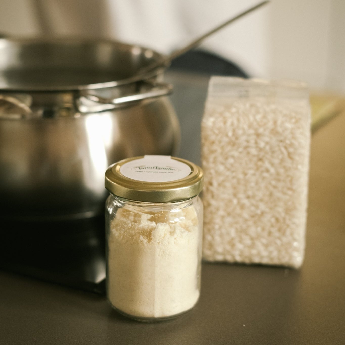 White Truffle Risotto 8.81oz + 2.11 oz - TARTUFLANGHE USA