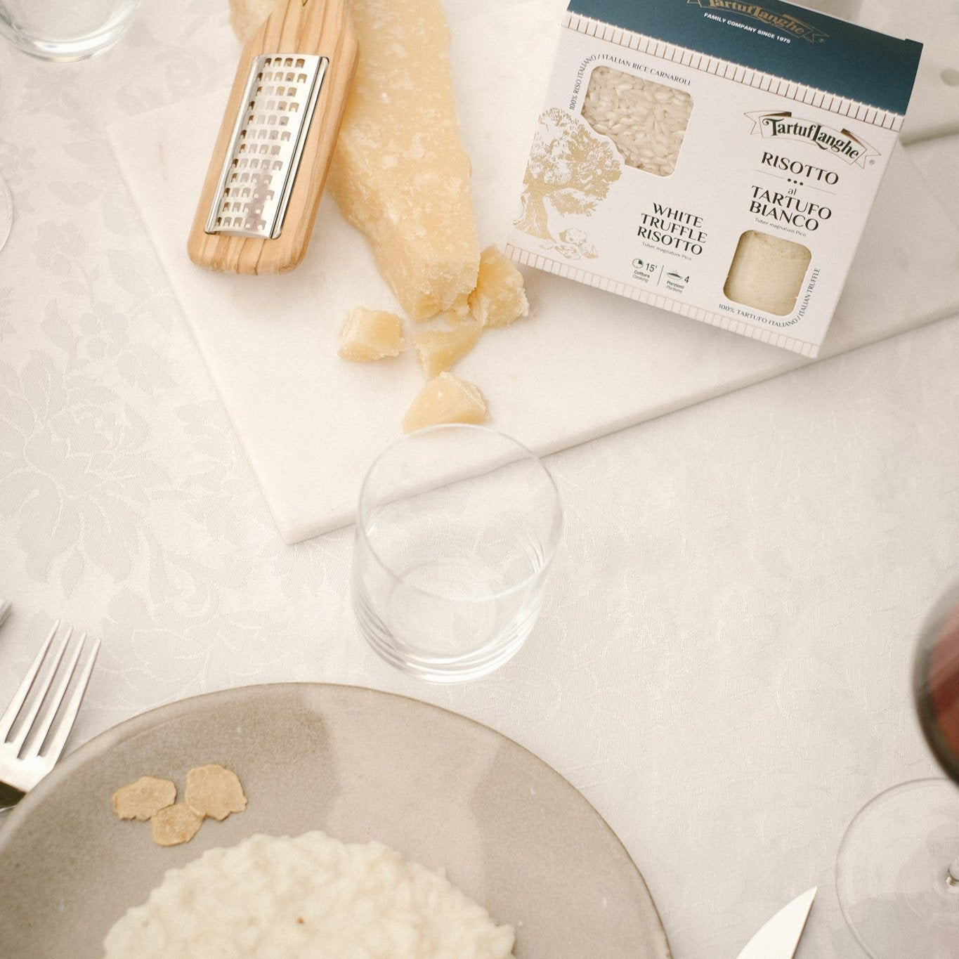 White Truffle Risotto 8.81oz + 2.11 oz - TARTUFLANGHE USA