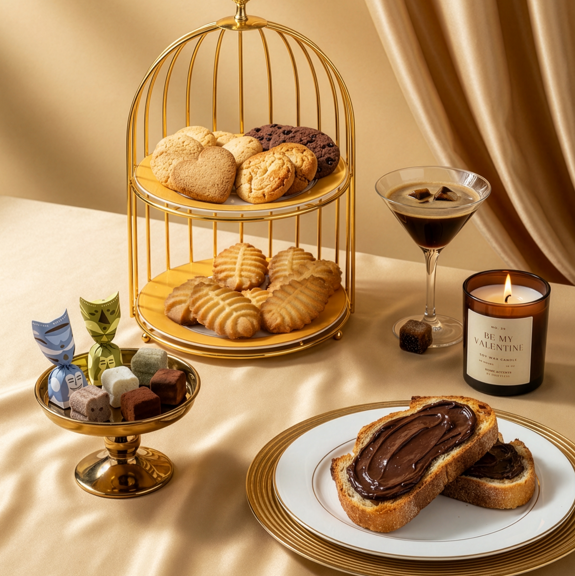 Mercato di Bellina Valentine's Sweet Food Gift Basket Espresso martini chocolate truffles