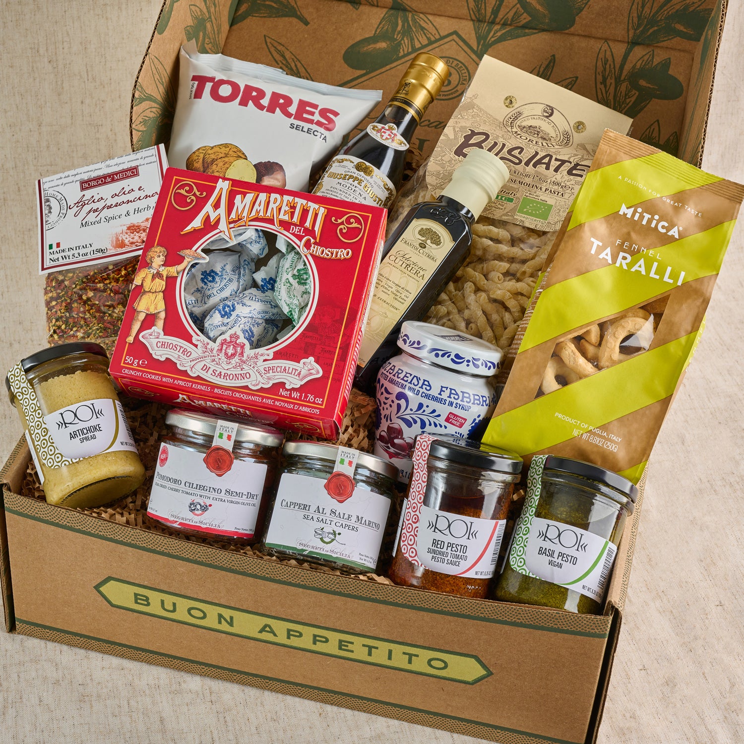 Flavors of Italy Picnic Celebration Gift Basket