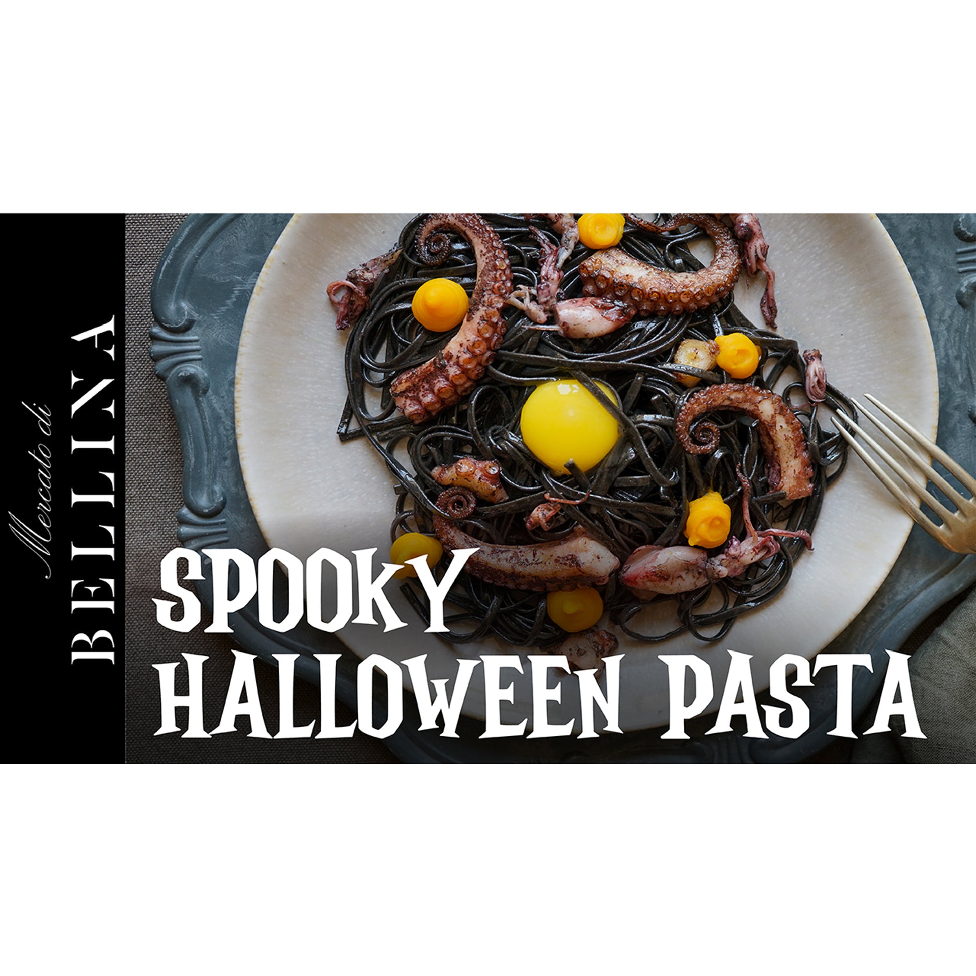 Squid Ink Pasta Linguine - Organic Italian Pasta by Morelli