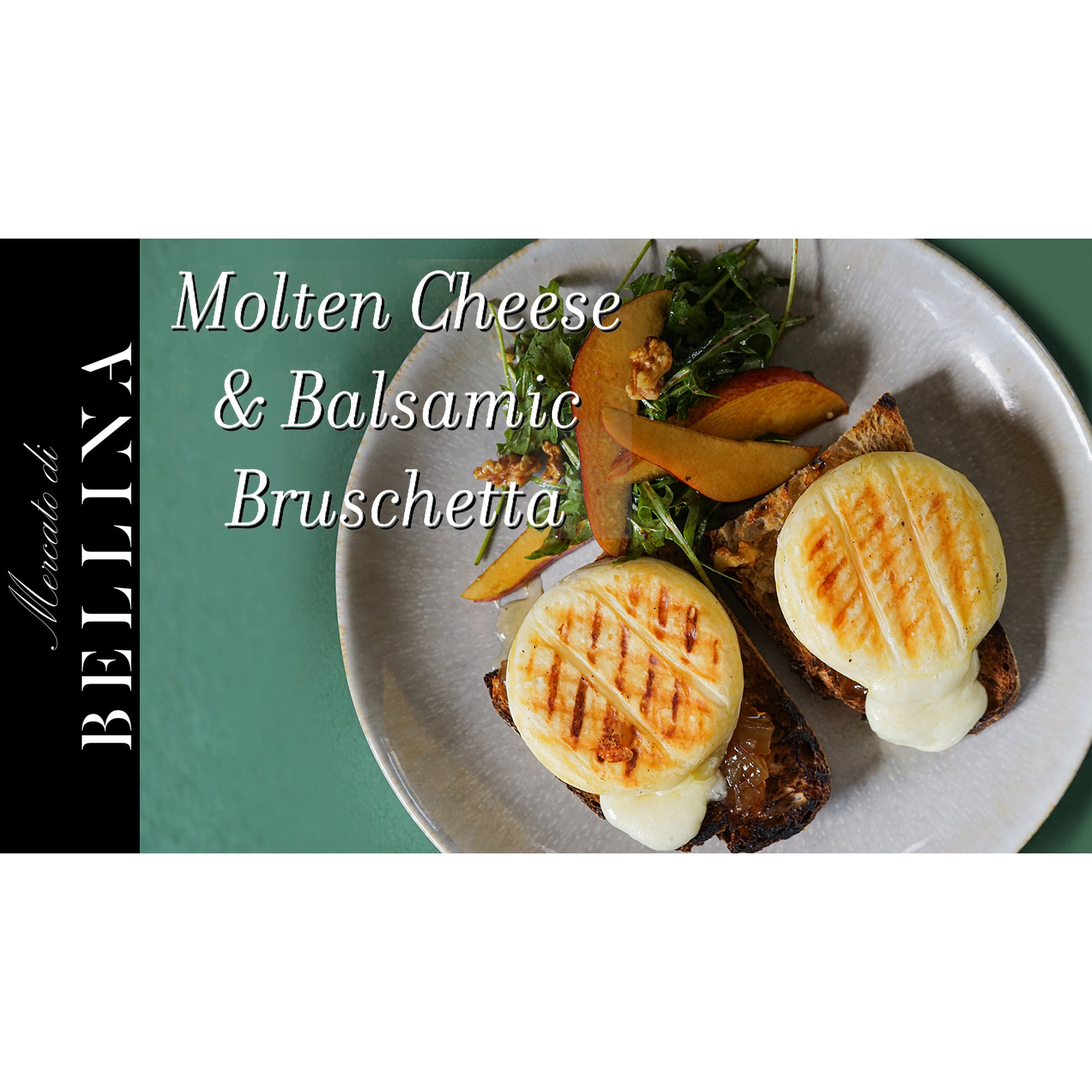 Molten Cheese and Balsamic Bruschetta