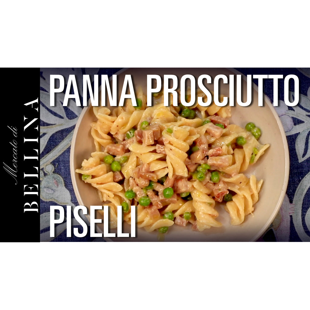 Panna prosciutto e piselli