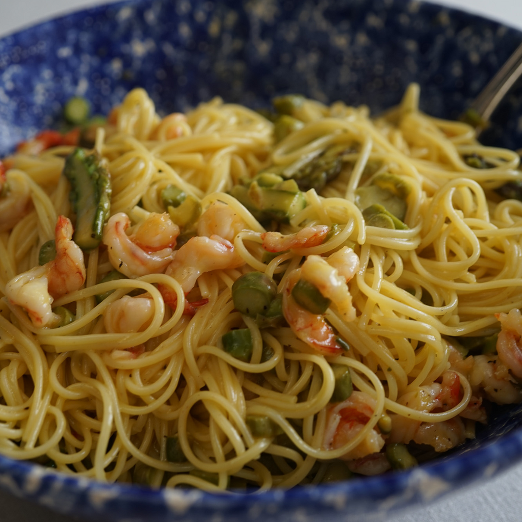Lemon Pepper Shrimp Linguine