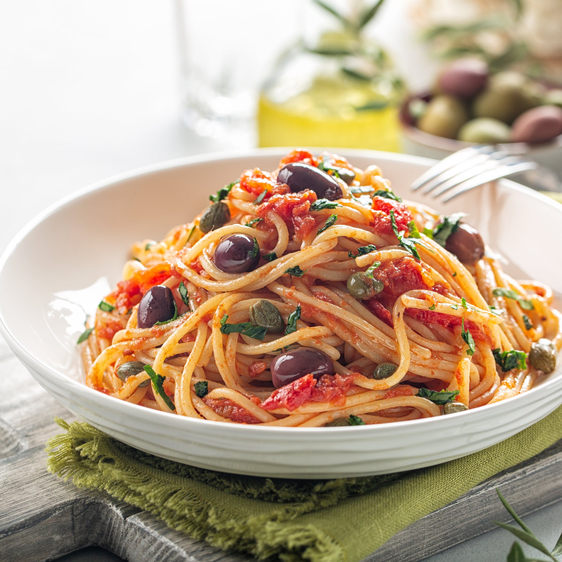 Pasta alla Puttanesca Recipe Box - Italian Gift Basket