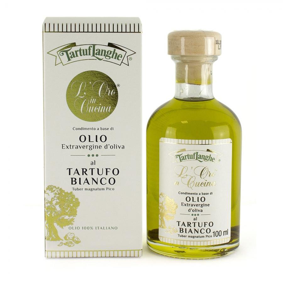 L'ORO IN CUCINA®: EVOO with White Alba Truffle slices &  natural flavor - TARTUFLANGHE USA