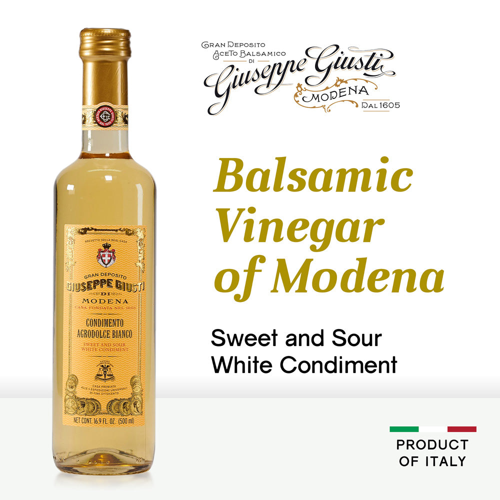 White Balsamic Vinegare condiment of Modena by Giusti