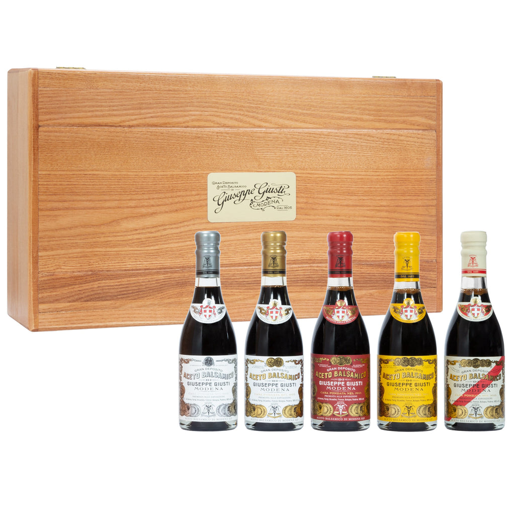 Balsamic Vinegar Collection with Wooden Box