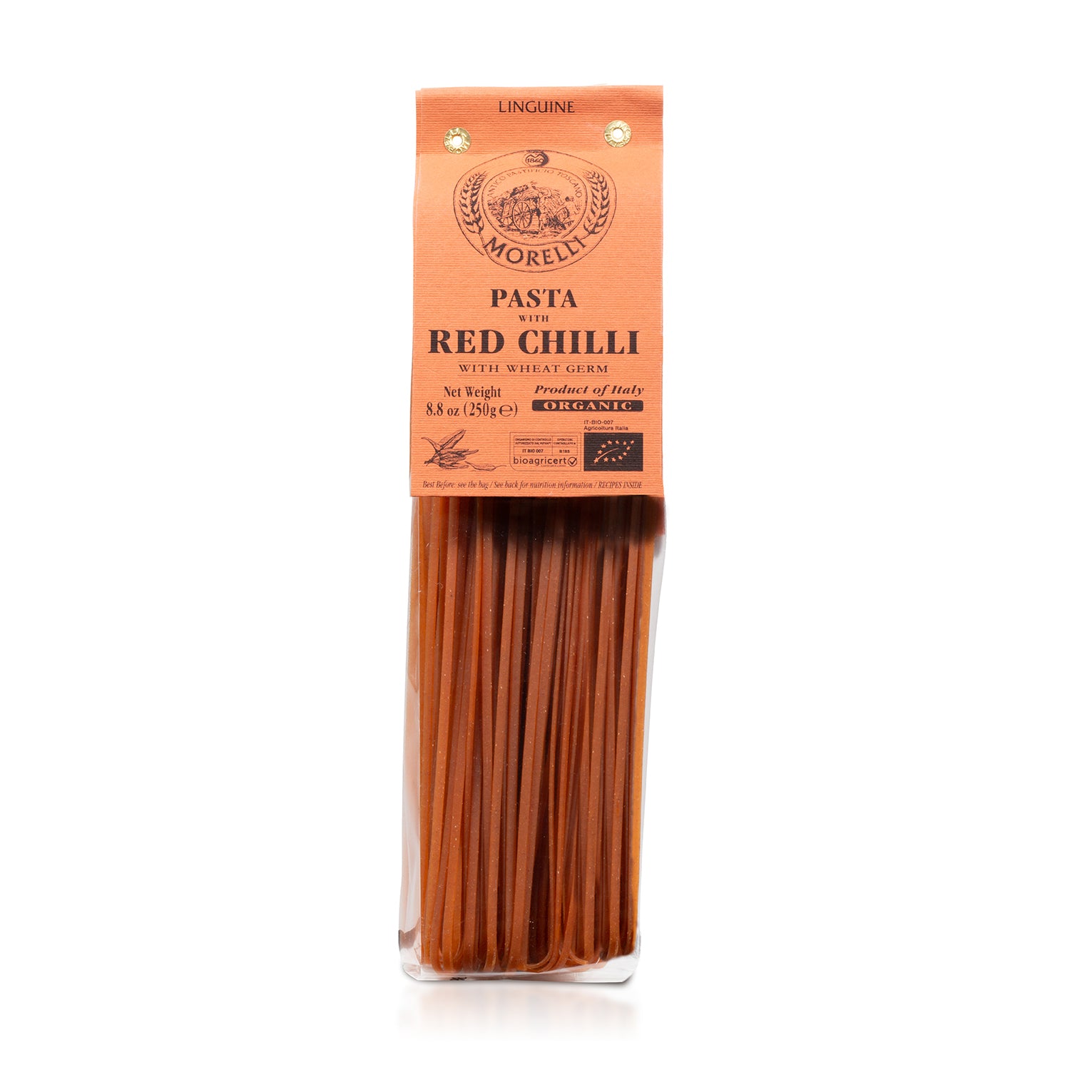 Organic Red Chili Linguine Pasta by Morelli