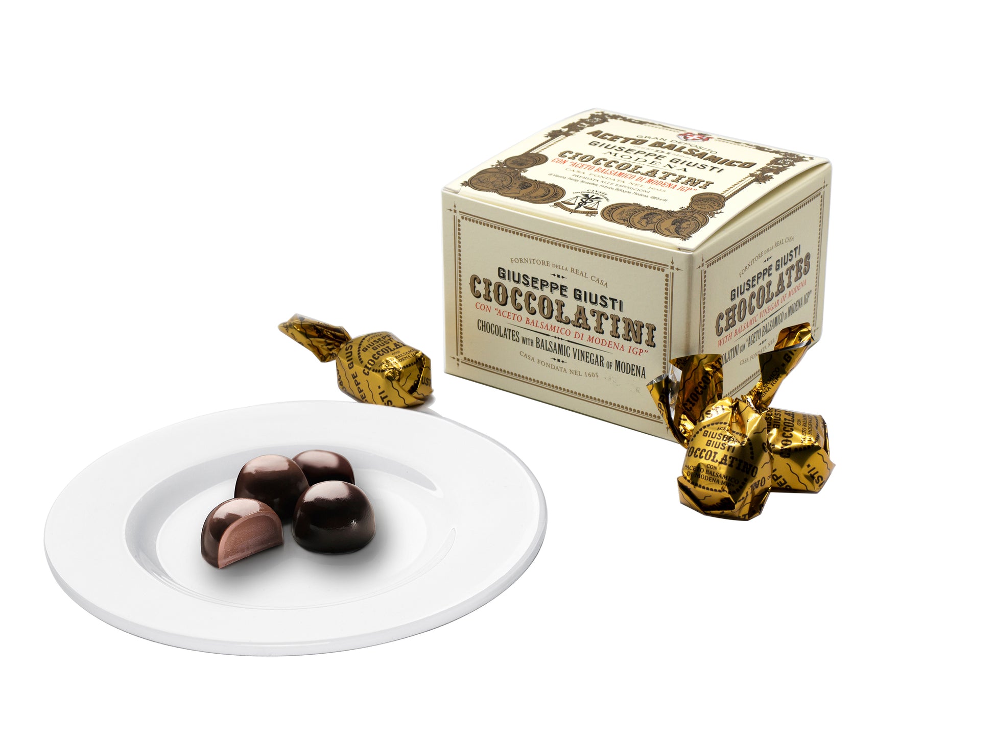 Giusti Cioccolatini Dark Chocolates with Balsamic Vinegar